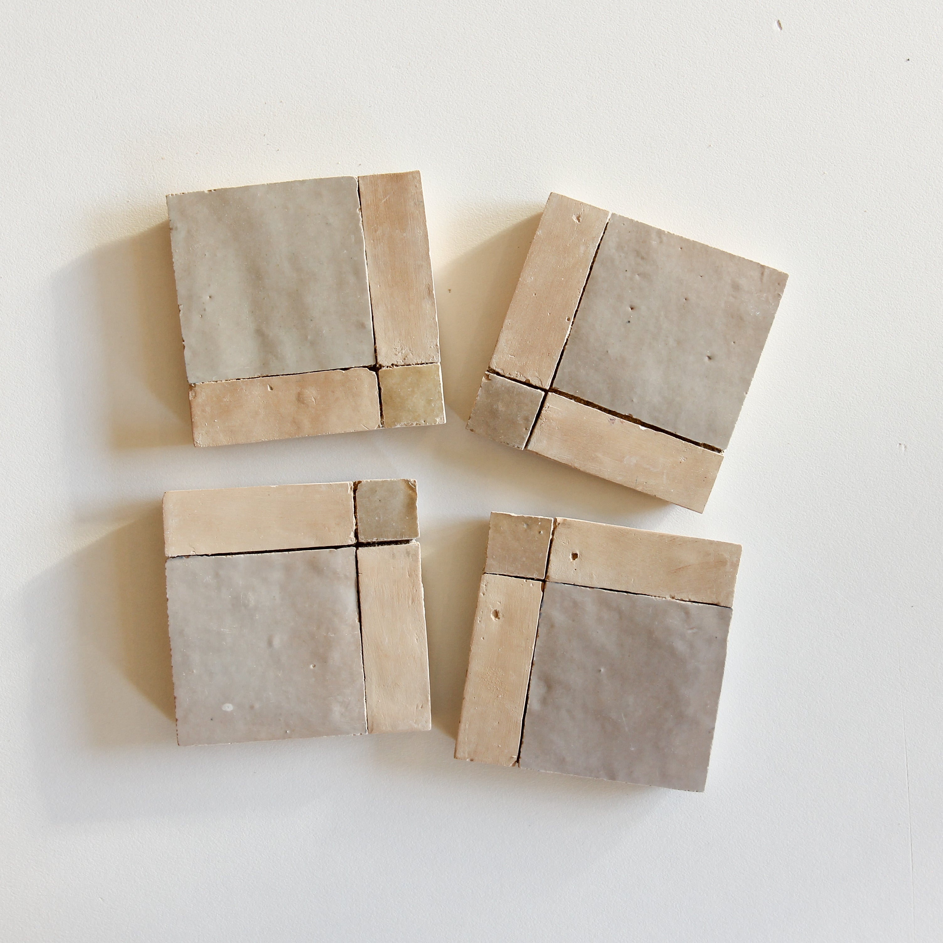 Moroccan Zellige Mosaic EZR0226 Latte, Oat & Clay