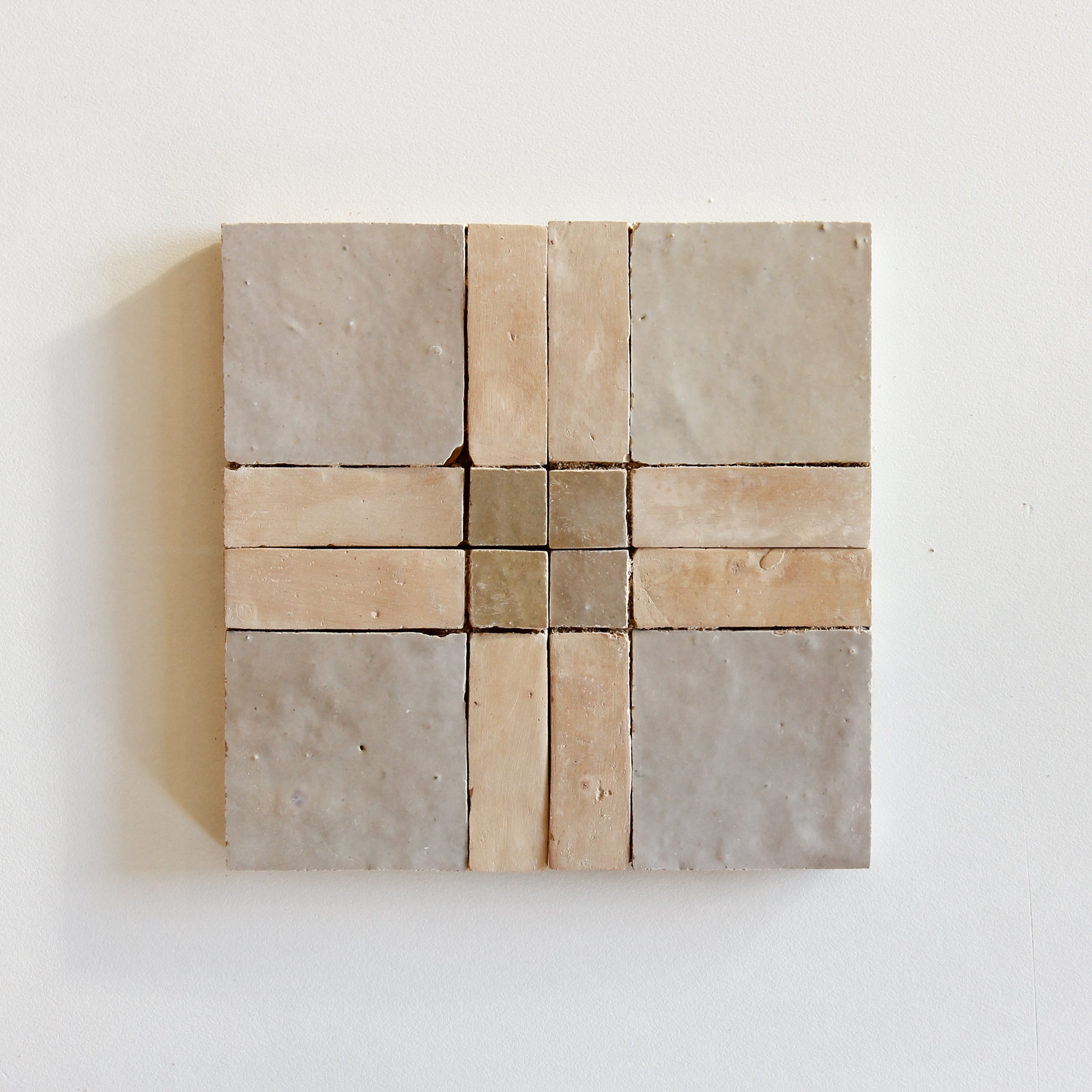 Moroccan Zellige Mosaic EZR0226 Latte, Oat & Clay