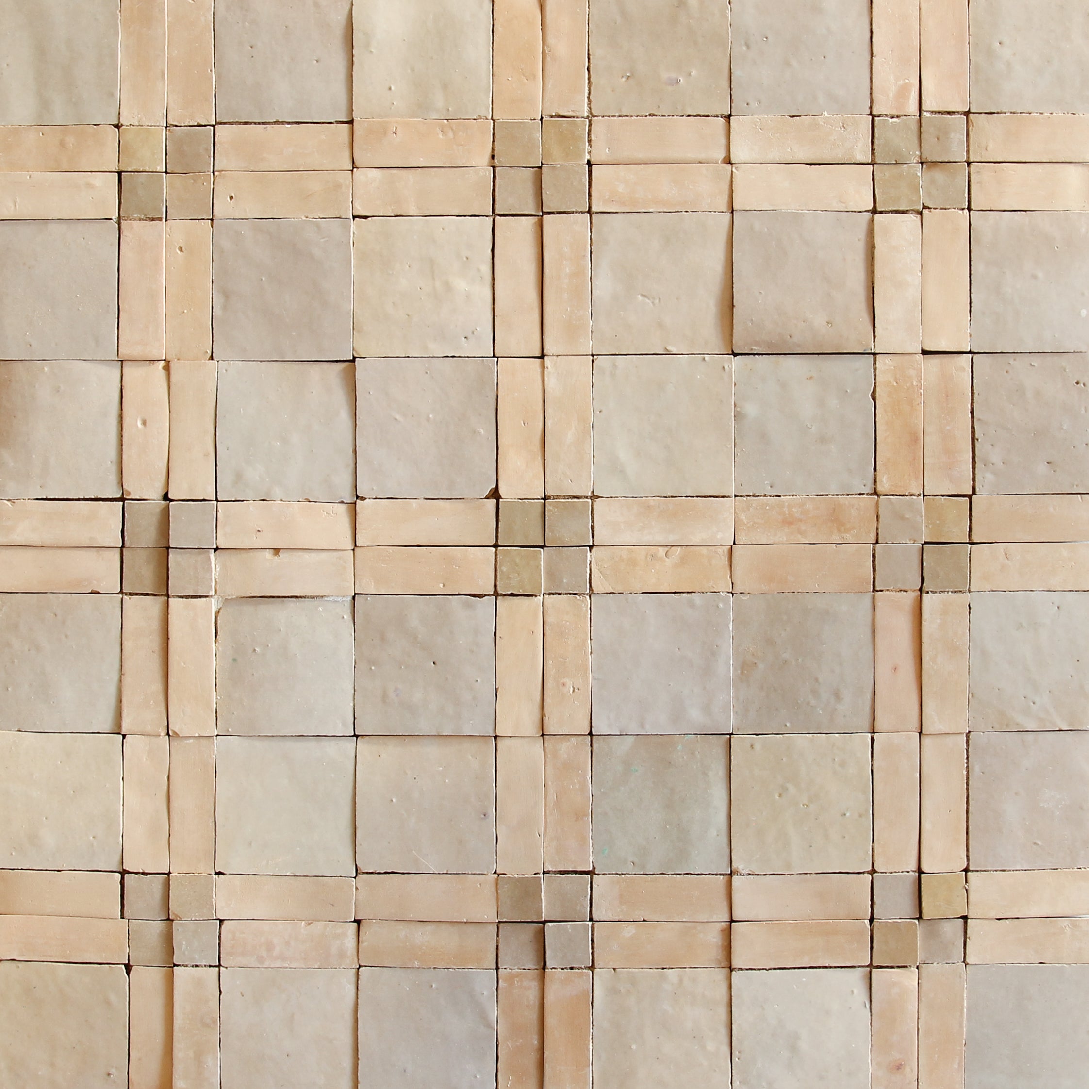 Moroccan Zellige Mosaic EZR0226 Latte, Oat & Clay