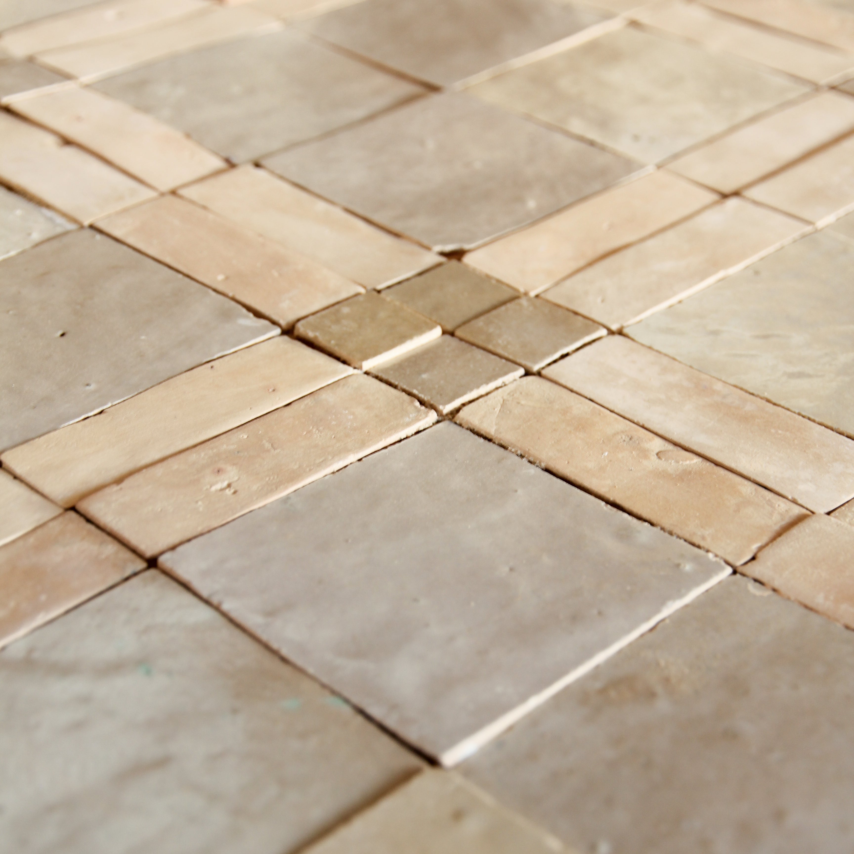 Moroccan Zellige Mosaic EZR0226 Latte, Oat & Clay