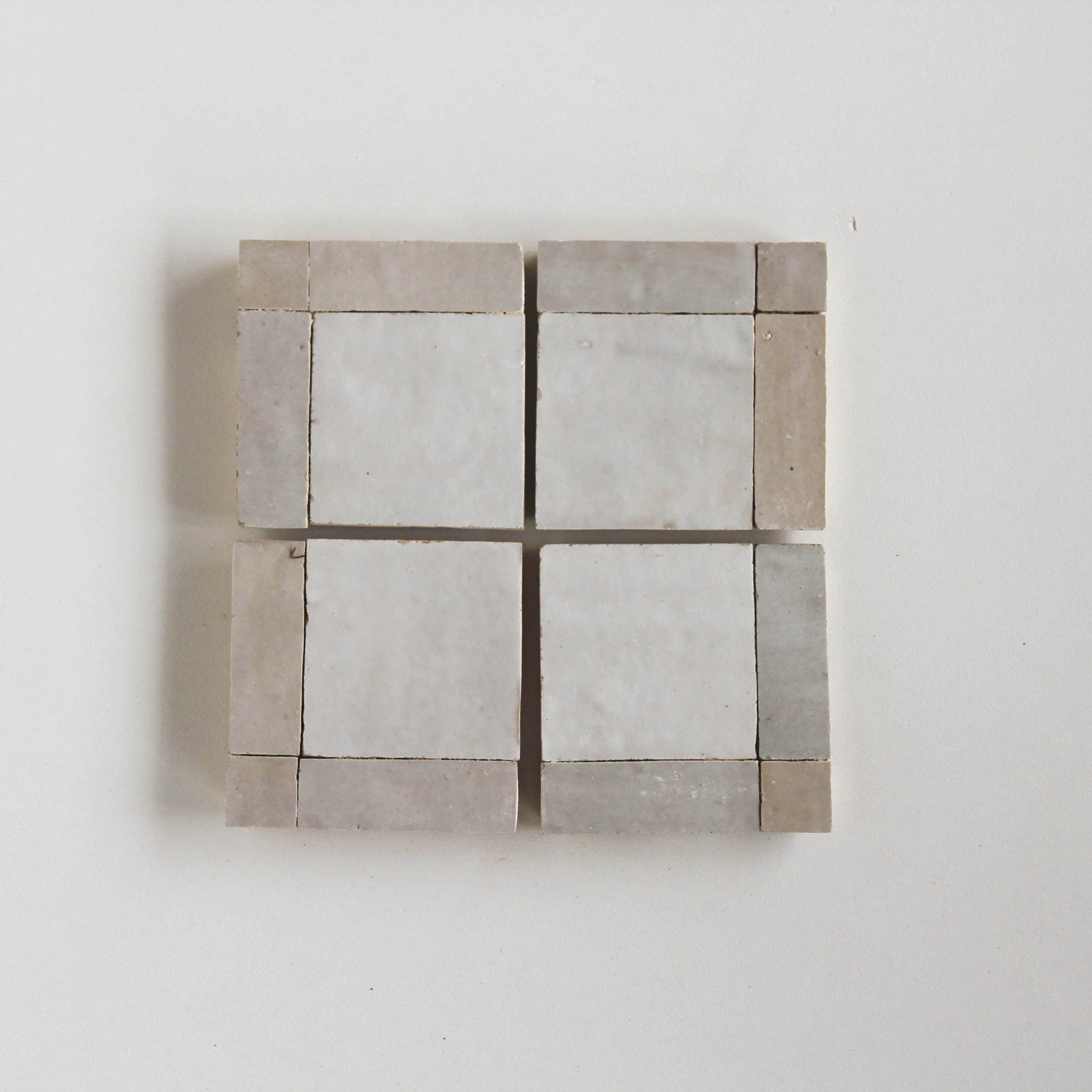 Moroccan Zellige Mosaic EZR0226 Snow & Dust