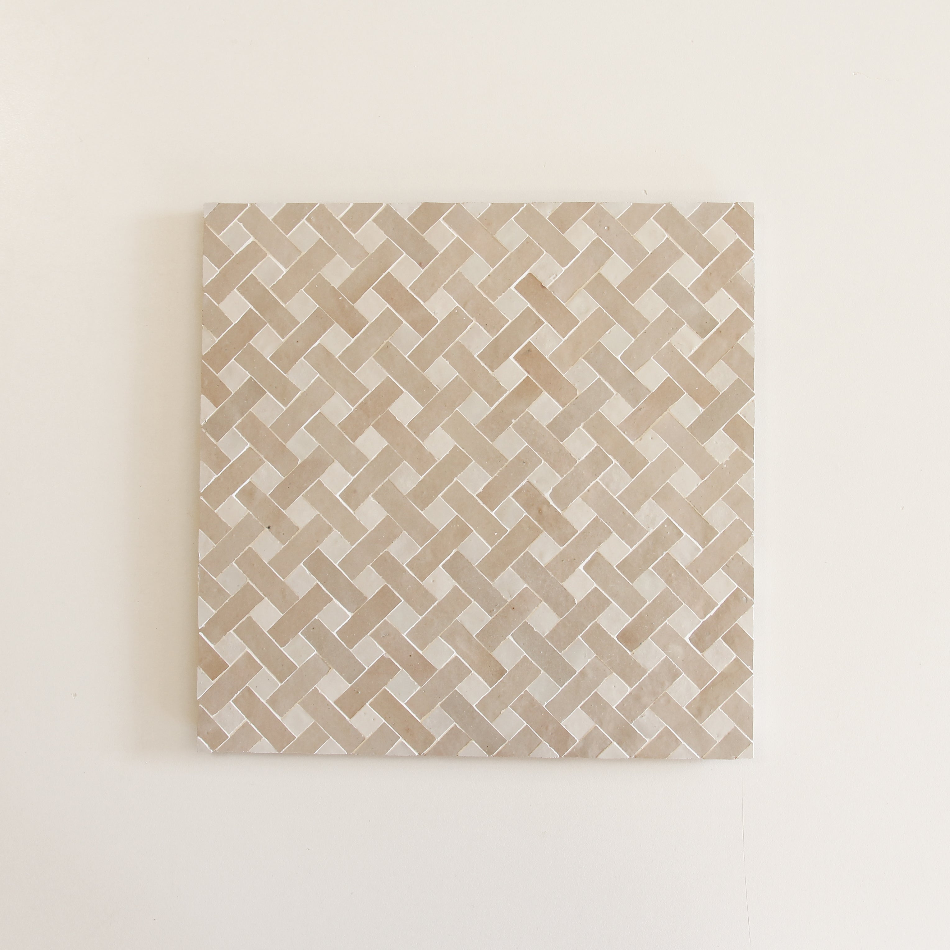 Moroccan Zellige Mosaic EZR0228 - Oat & Snow
