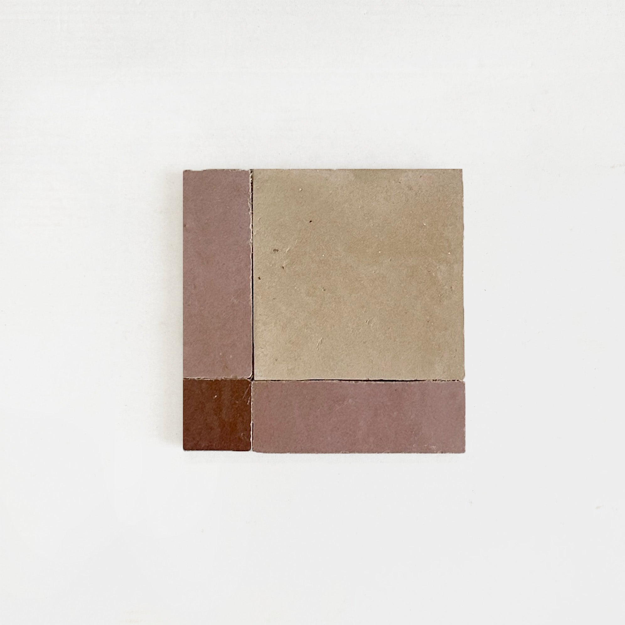 Moroccan Zellige Mosaic EZR0226 Clay, Moroccan Pink & Rust