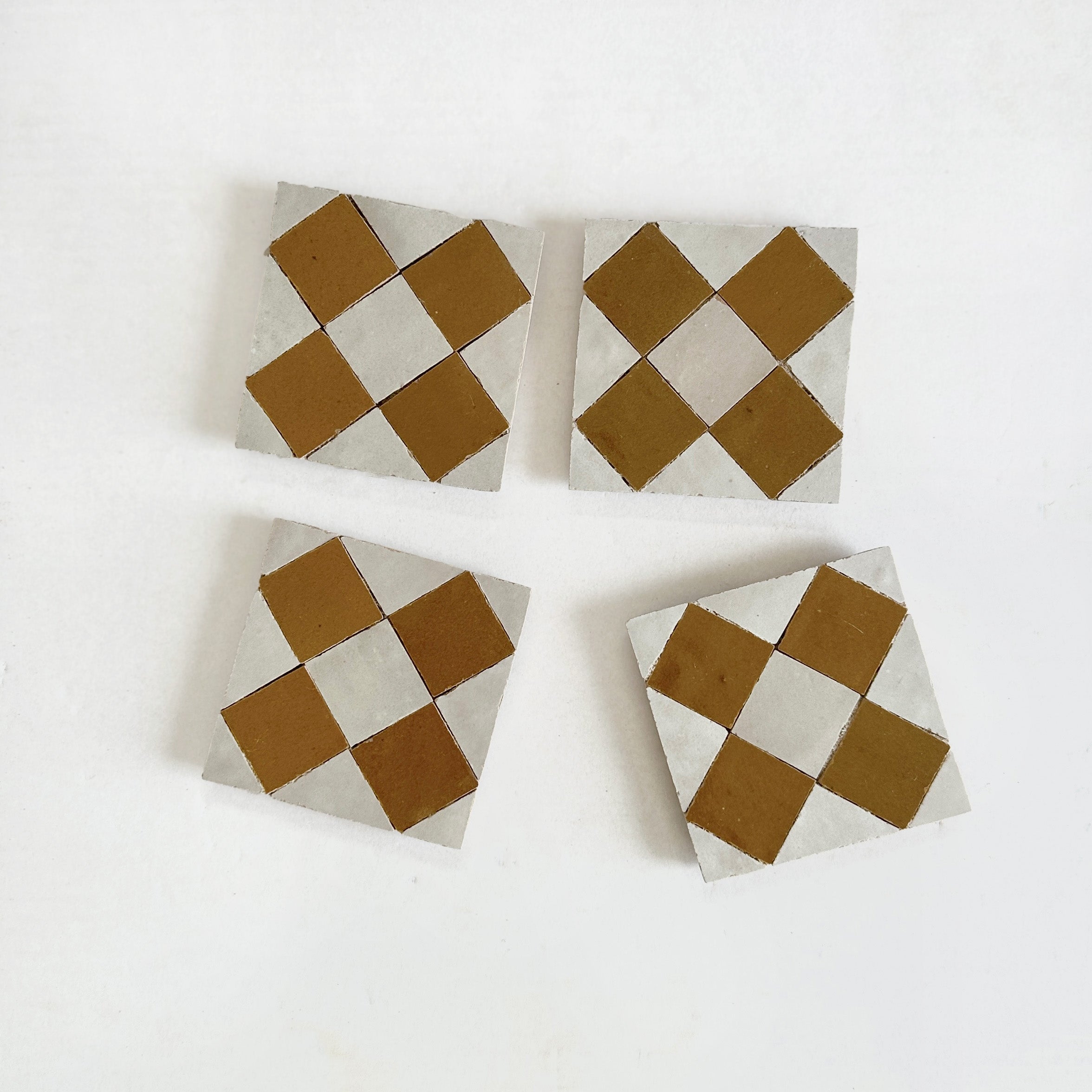 Moroccan Zellige Mosaic EZR0225 Manuka, Oat