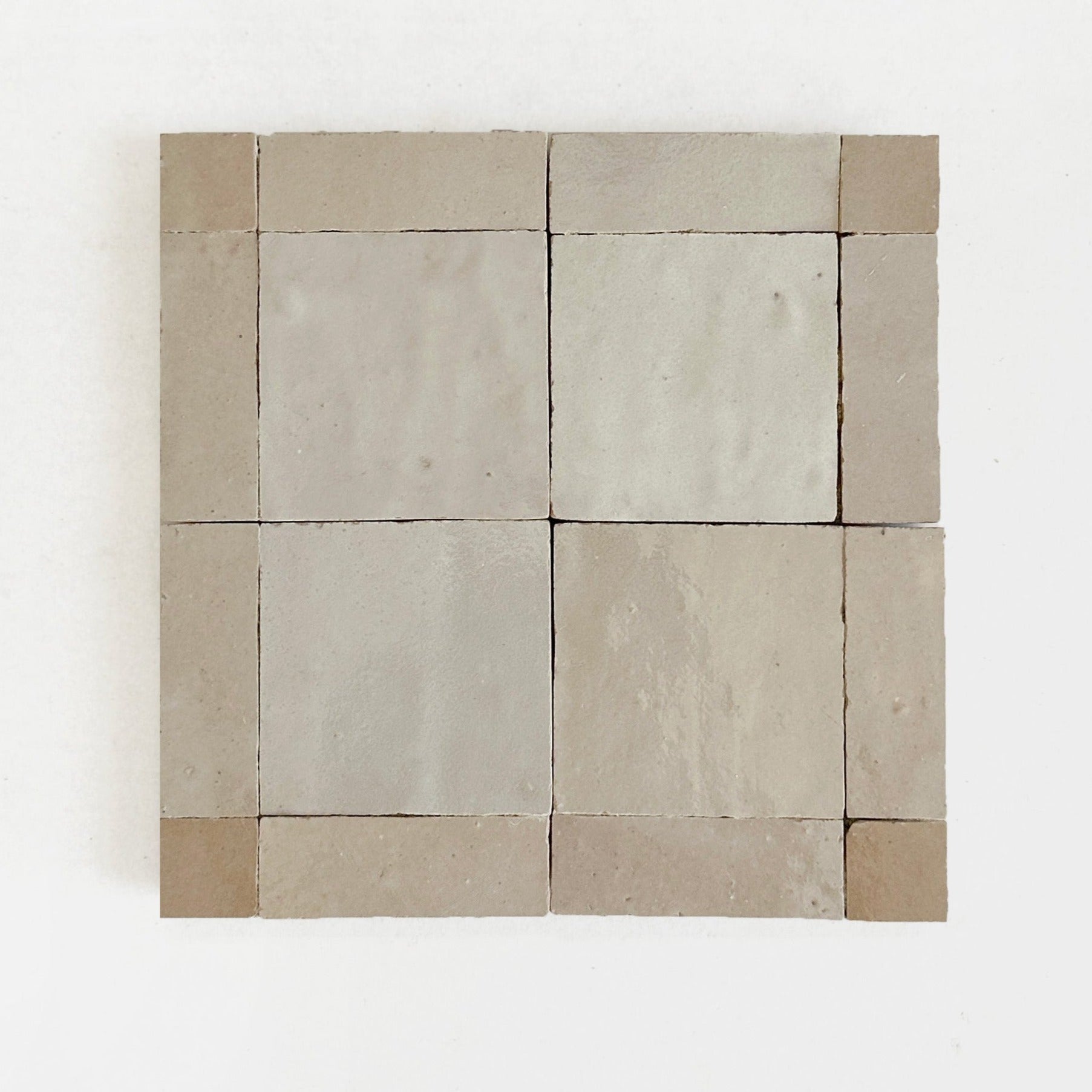 Moroccan Zellige Mosaic EZR0226 Latte,Oat & Dust