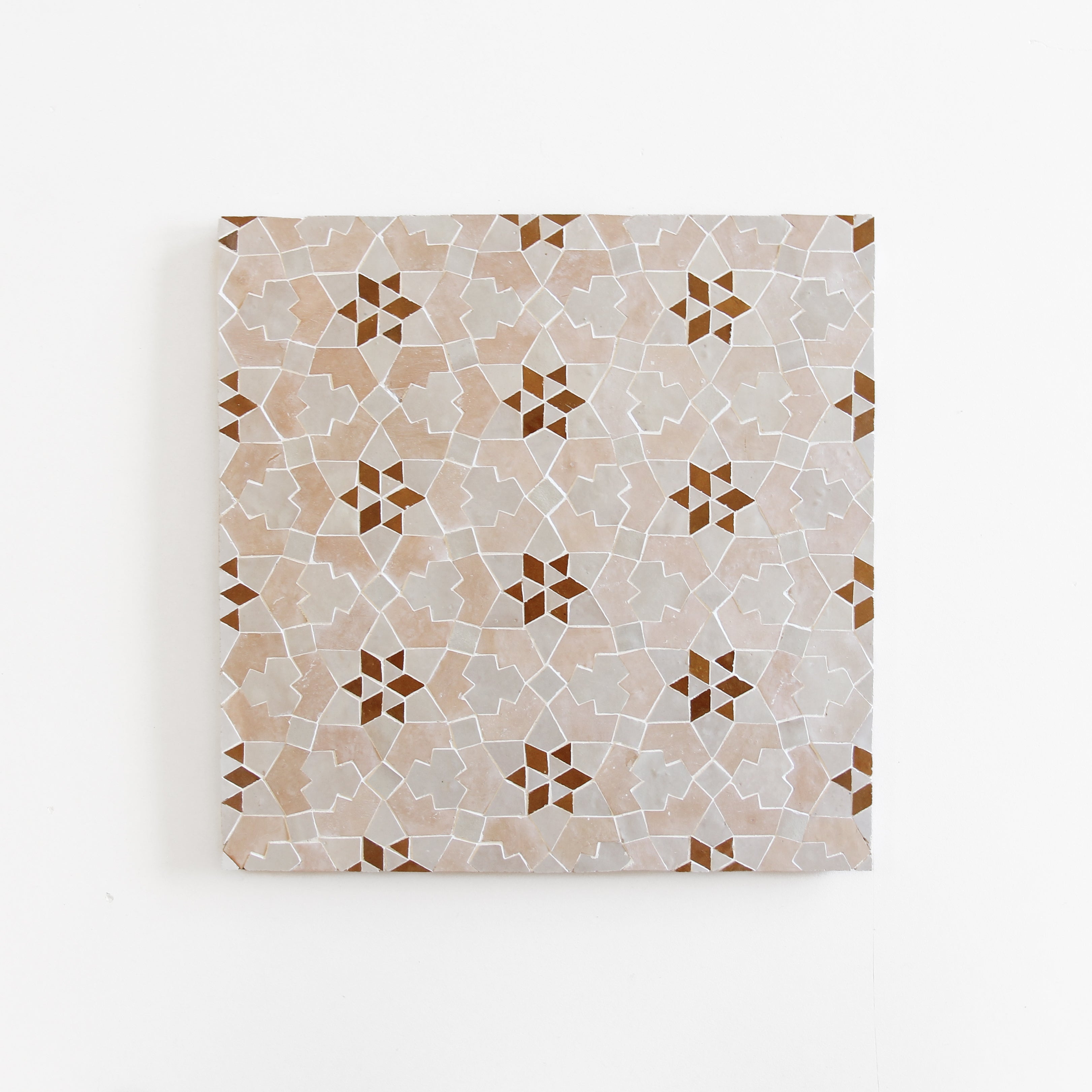 Moroccan Zellige Mosaic EZR0232 - Clay, Dust & Manuka