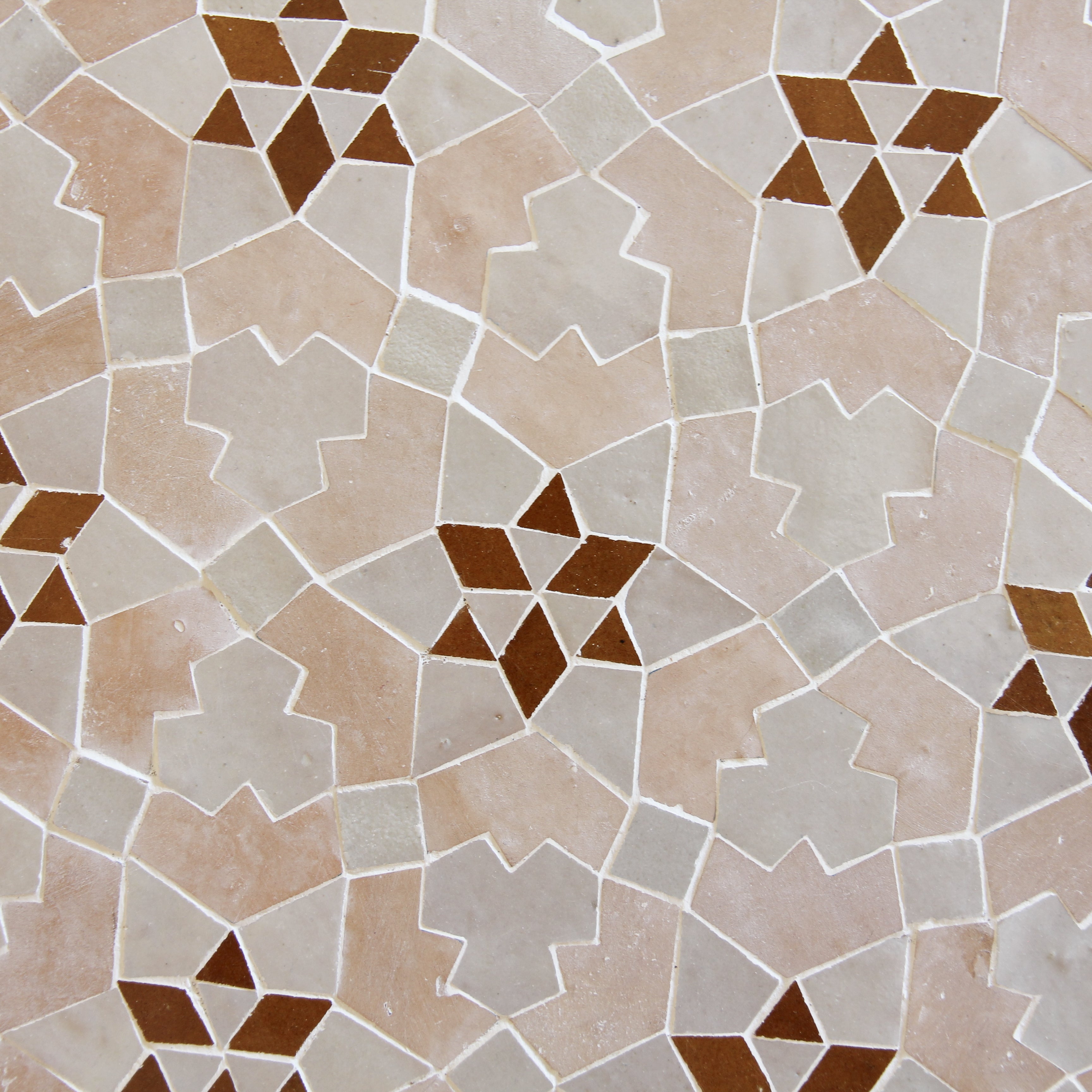Moroccan Zellige Mosaic EZR0232 - Clay, Dust & Manuka