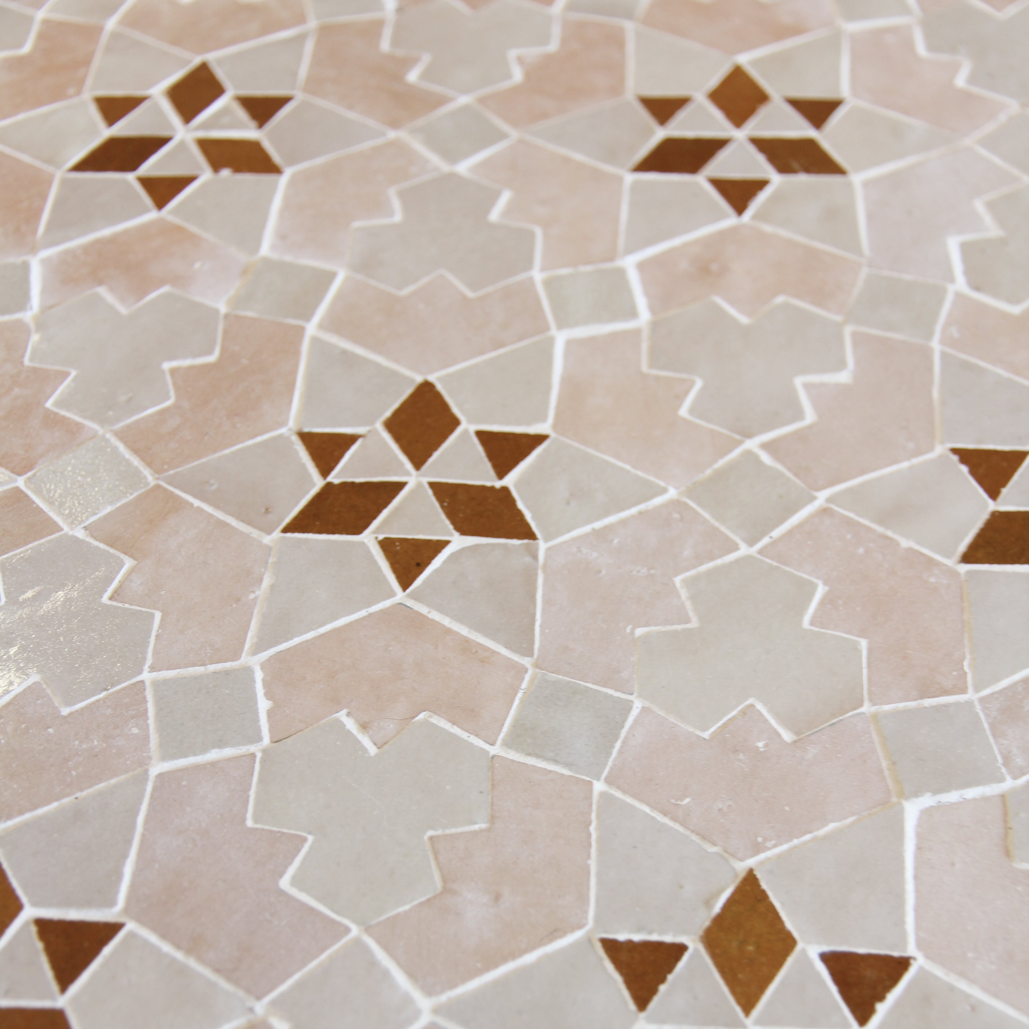 Moroccan Zellige Mosaic EZR0232 - Clay, Dust & Manuka