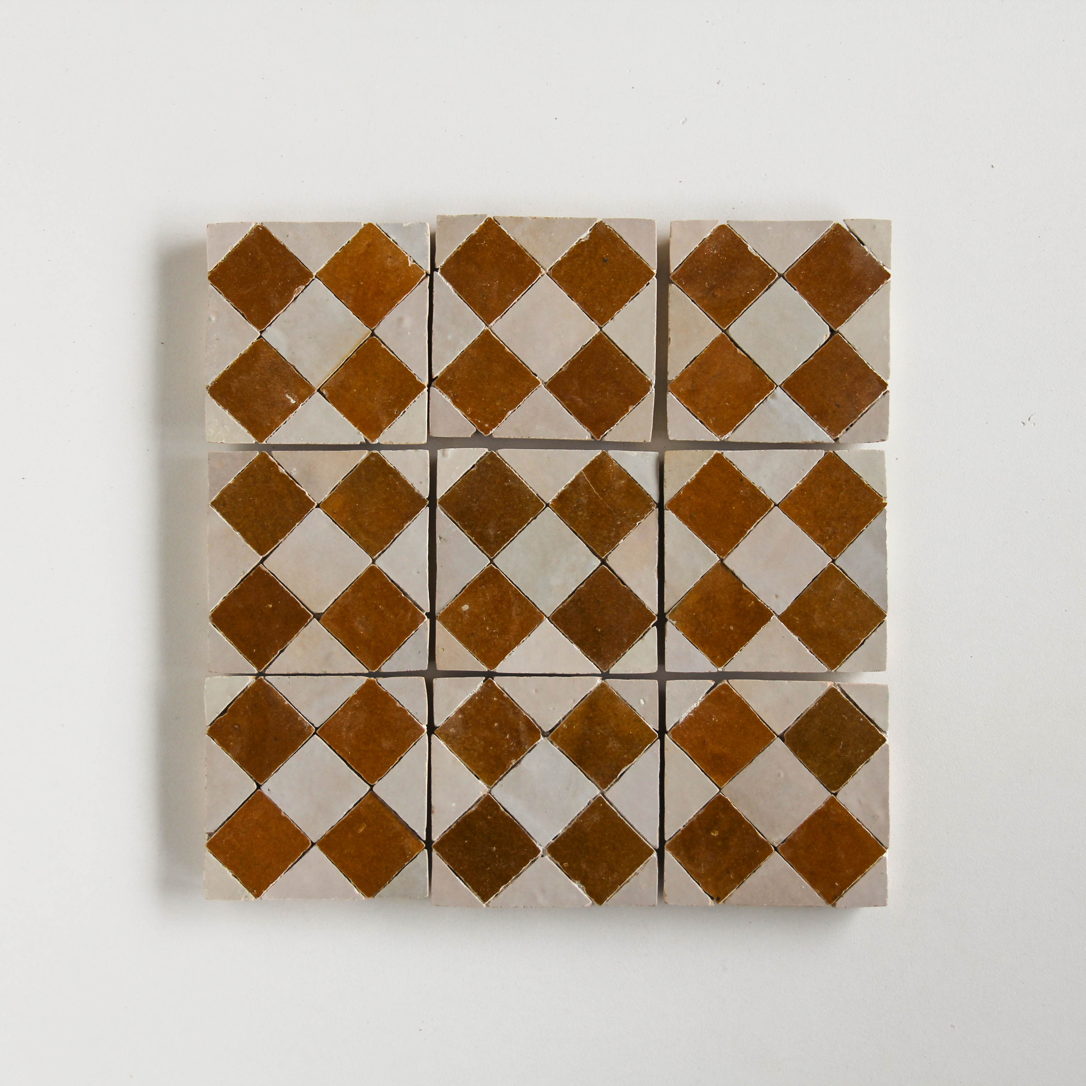 Moroccan Zellige Mosaic EZR0225 Manuka, Oat