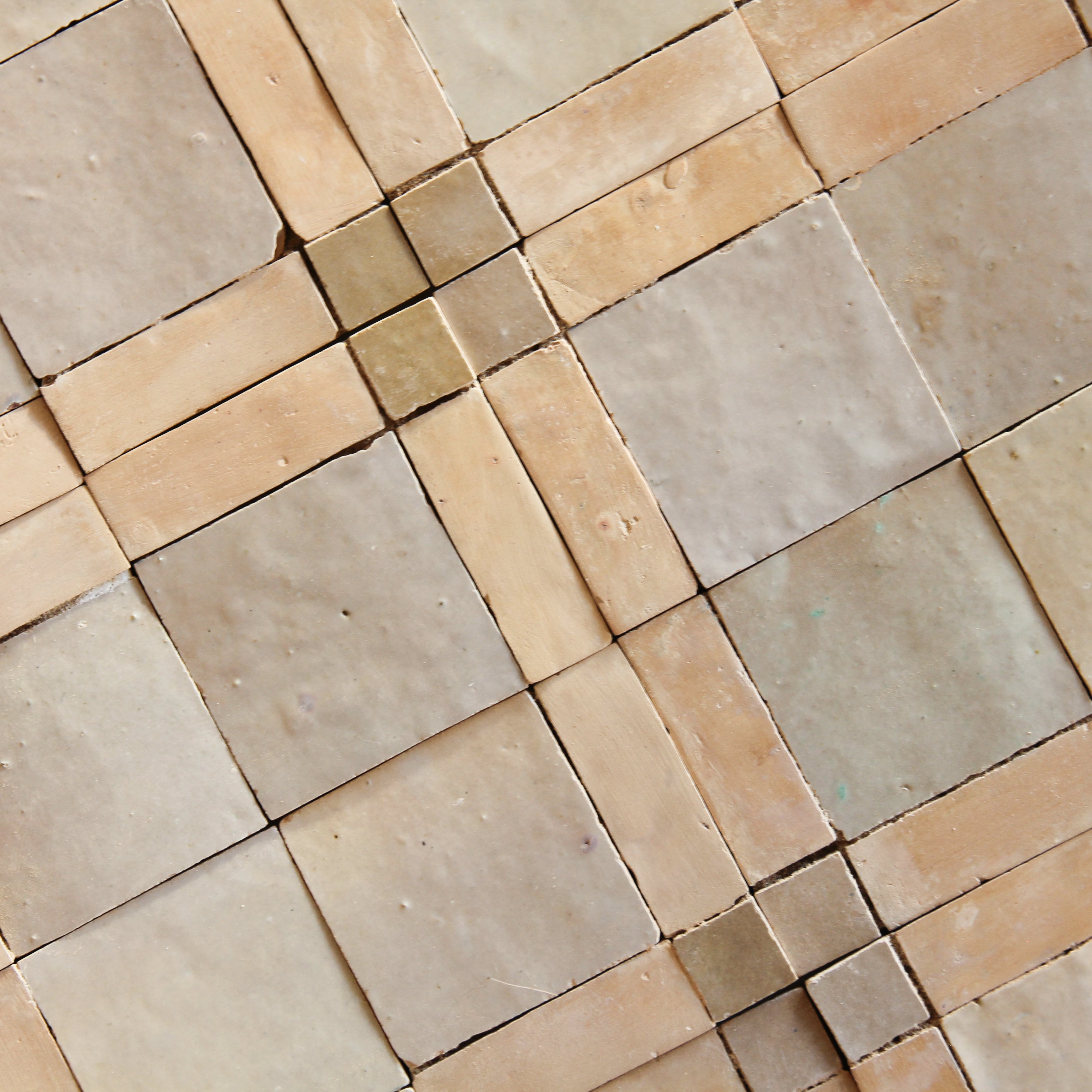 Moroccan Zellige Mosaic EZR0226 Latte, Oat & Clay