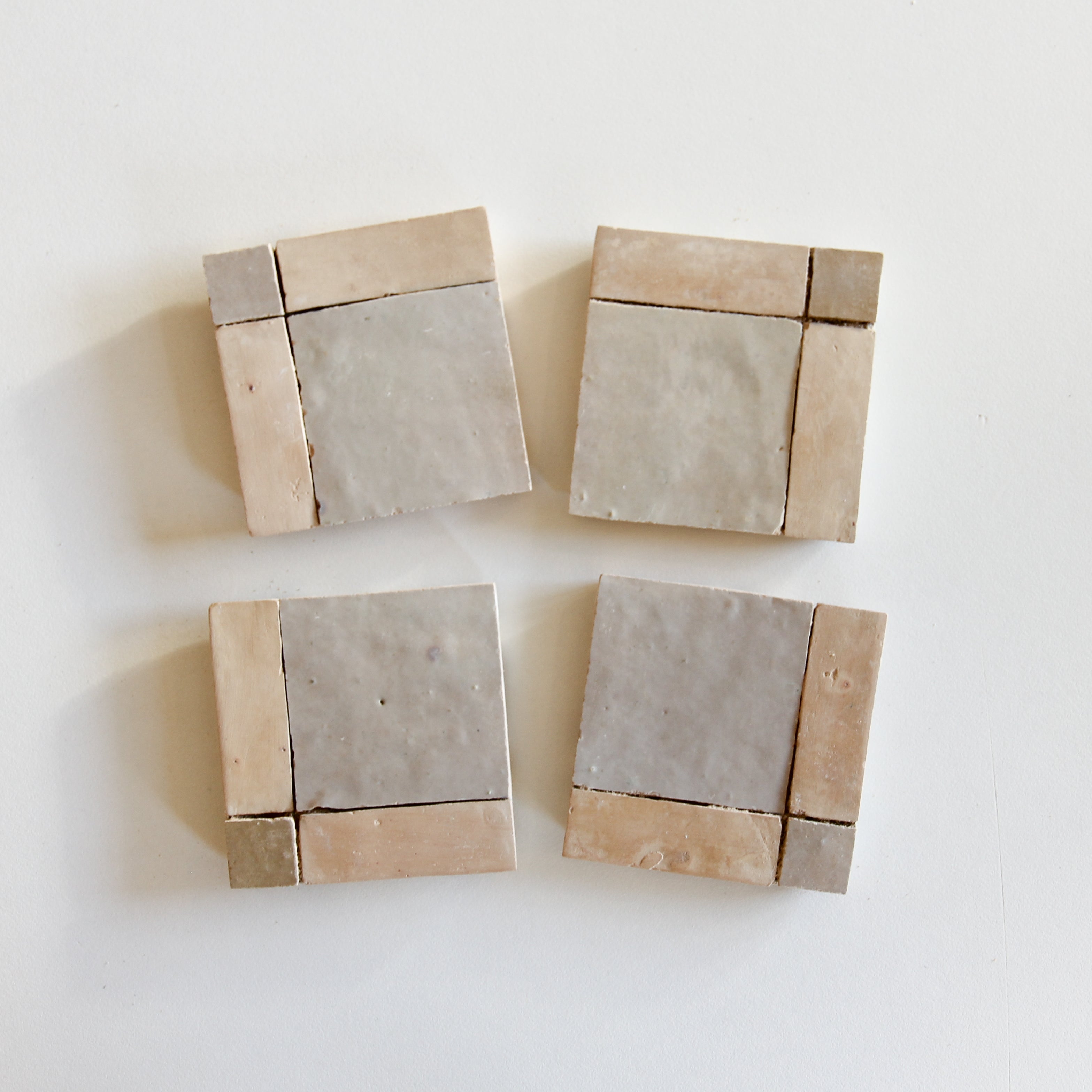 Moroccan Zellige Mosaic EZR0226 Latte, Oat & Clay