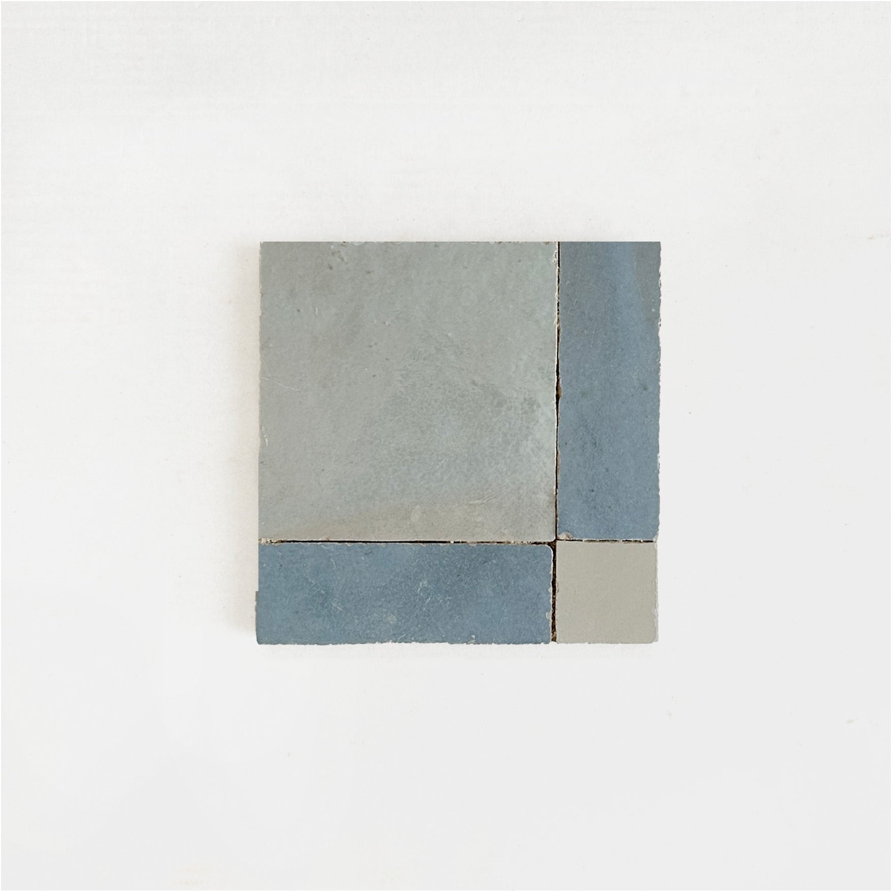 Moroccan Zellige Mosaic EZR0226 Duck Egg Blue, Clear Sky &amp; Chameleon