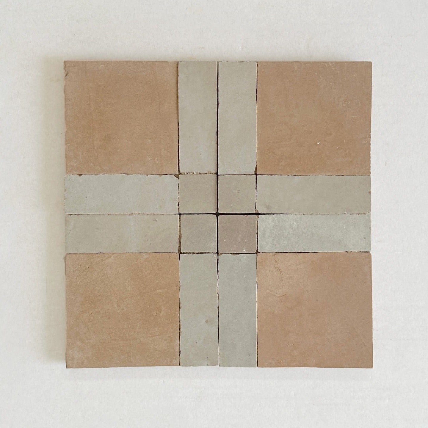 Moroccan Zellige Mosaic EZR0226 Clay, Oat & Dust