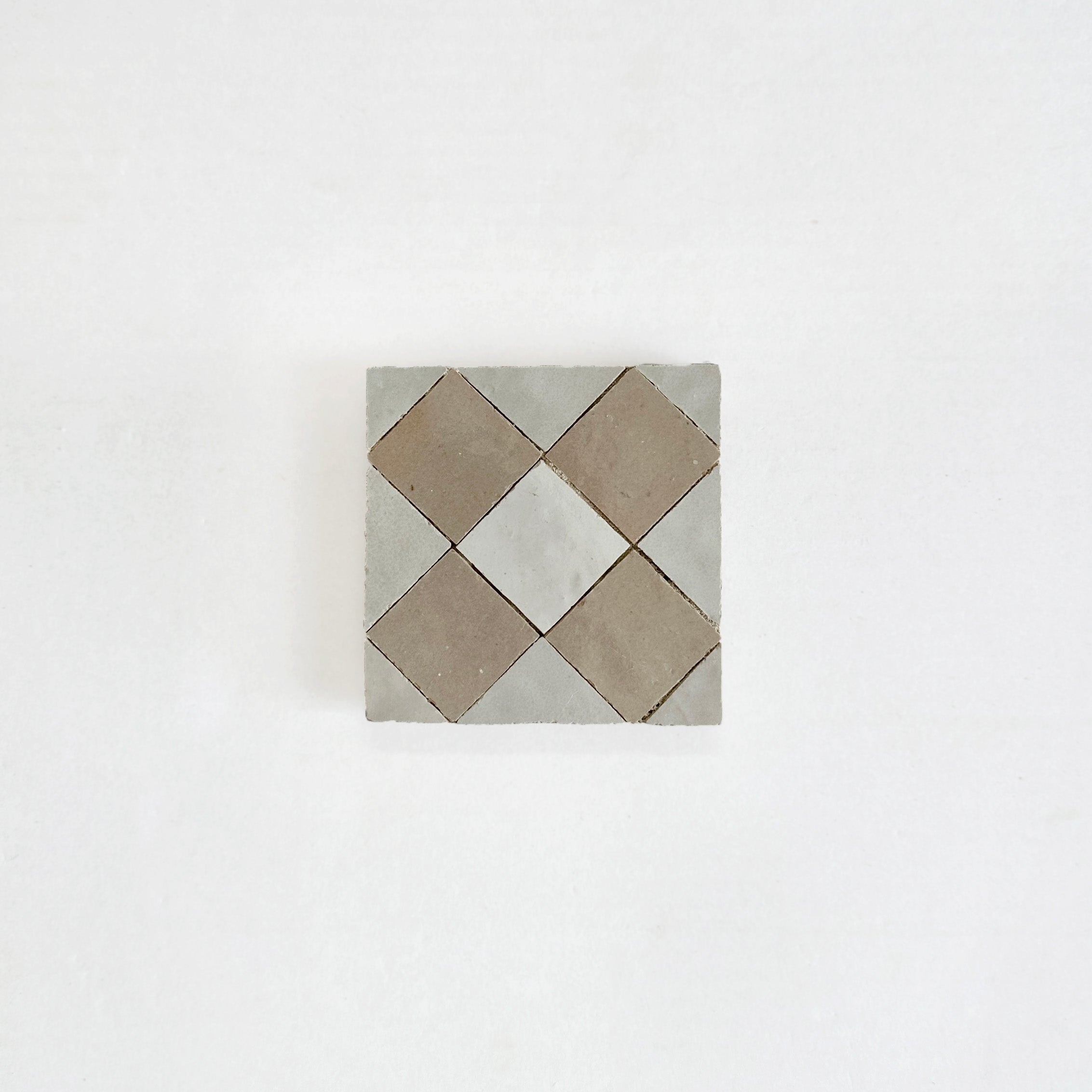 Moroccan Zellige Mosaic EZR0225 Oat, Latte, Snow