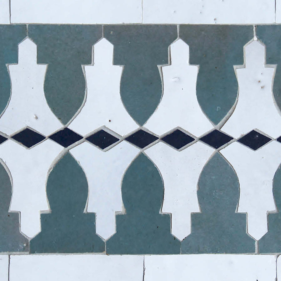 EZRBRD2109 Zellige Border Mosaic